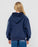 RUSTY - GIRLS TEAM VARSITY ZIP THROUGH HOOD NAVY