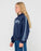 RUSTY - GIRLS TEAM VARSITY ZIP THROUGH HOOD NAVY