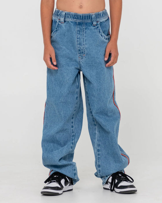 RUSTY - FLIP DADDY 2.0 JEAN BOYS MIDDY BLUE