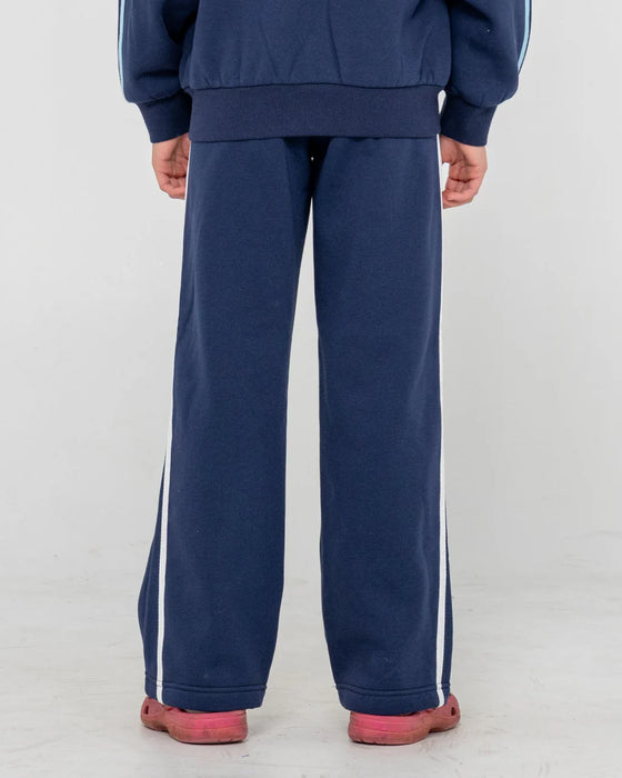 RUSTY - GIRLS TEAM VARSITY WIDE LEG JOGGER NAVY