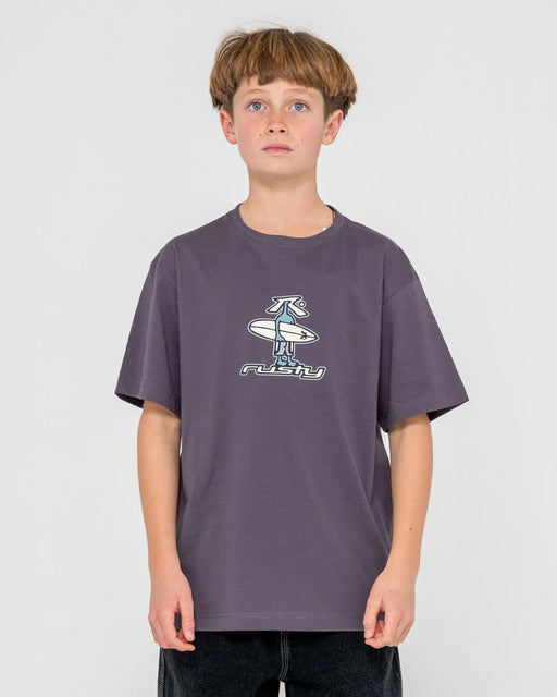 RUSTY - DR DOT SHORT SLEEVE TEE BOYS COAL