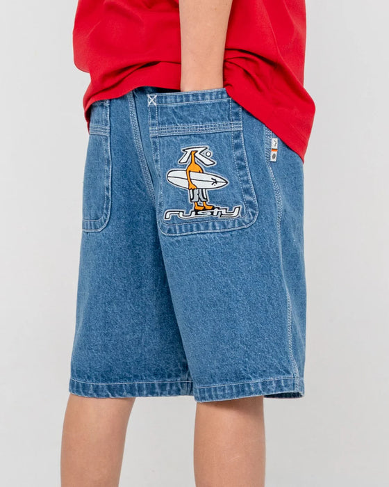 RUSTY - DR DOT BAGGY JORT BOYS MIDDY BLUE