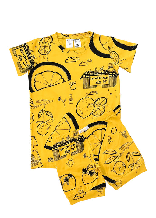 G.NANCY - LEMONADE SHORTIE PJ SET LEMON