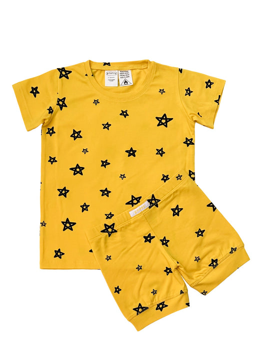 G.NANCY - STAR SHORTIE PJ SET LEMON (PRE ORDER)