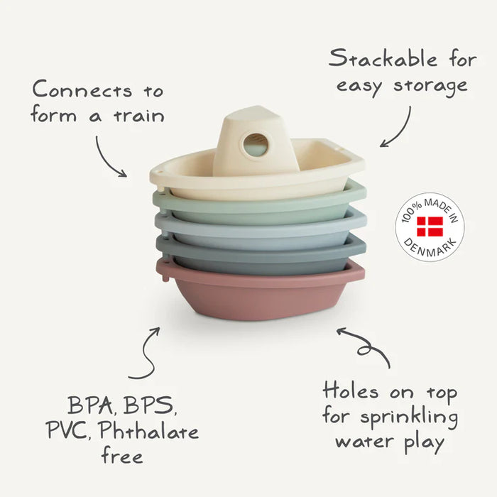 MUSHIE BATH BOATS - OCEAN (SET OF 5)