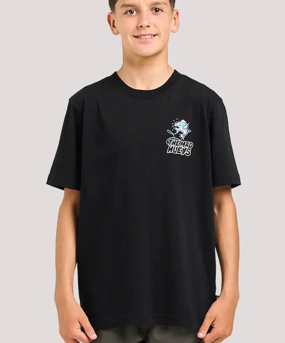 THE MAD HUEYS - GREAT BITE SHARK TEE BLACK