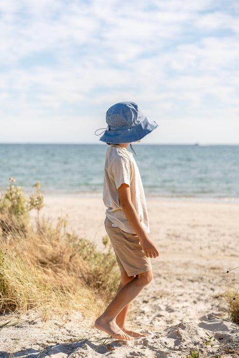 ACORN - Frayed Bucket Hat Sky Blue