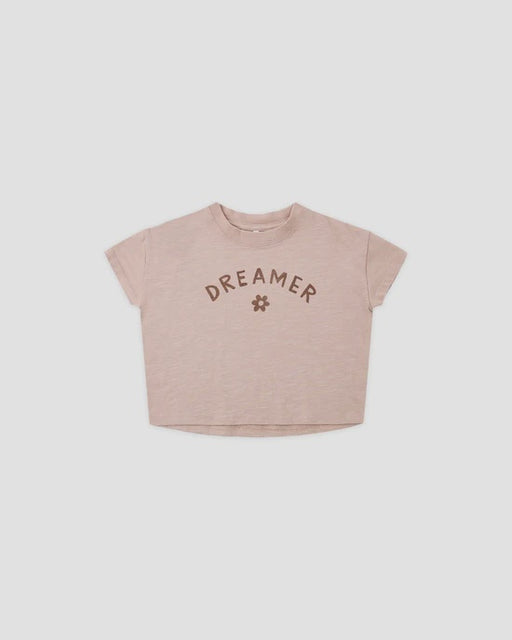 RYLEE + CRU - BOXY TEE DREAMER ROSEWOOD