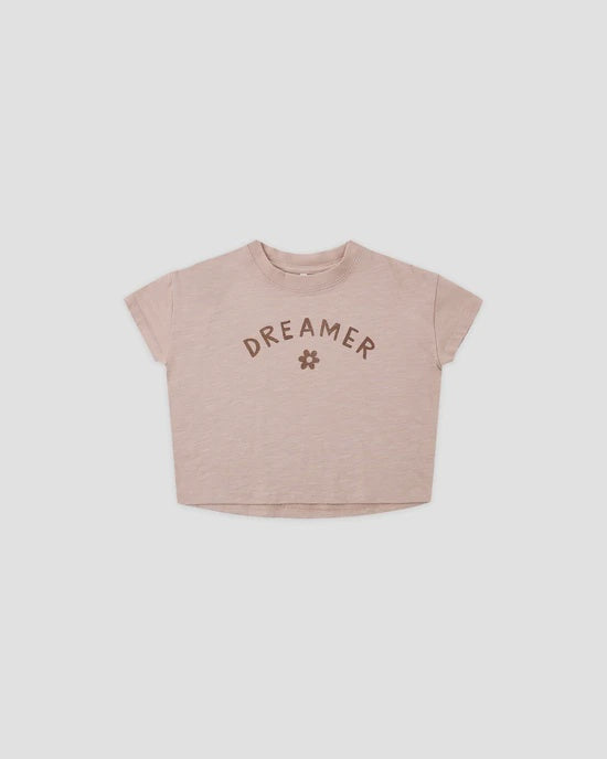RYLEE + CRU - BOXY TEE DREAMER ROSEWOOD