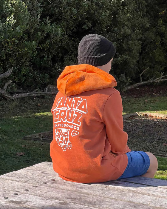 SANTA CRUZ - INHERIT STACKED STRIP HOODIE GINGER TIE DYE