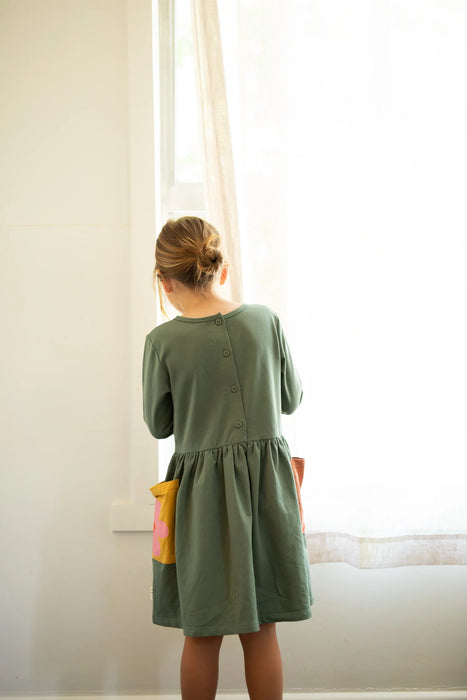 OLIVE AND THE CAPTAIN - POSY POCKETS LS DRESS