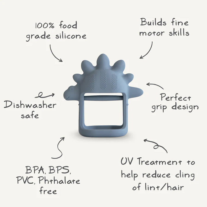 MUSHIE NO DROP DINO TEETHER - TRADEWINDS