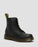 DR MARTENS Juniors Lace Boot w Zip - Black Softy T - The Kids Store