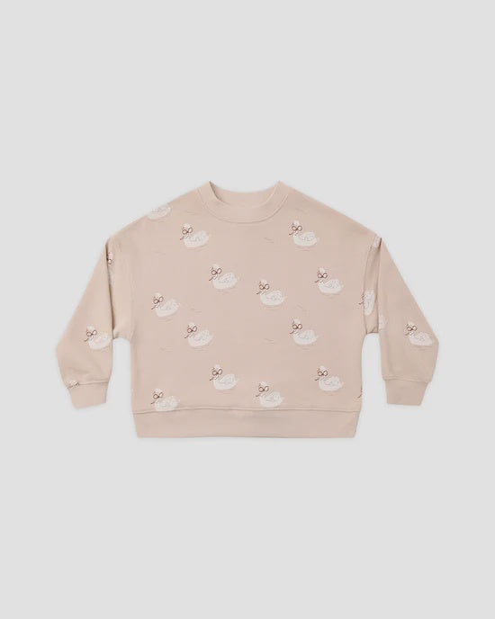 RYLEE + CRU - BOXY PULLOVER SWANS BLUSH