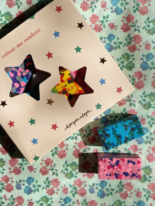 KONGES SLØJD - CONFETTI CRAYONS MULTI STAR
