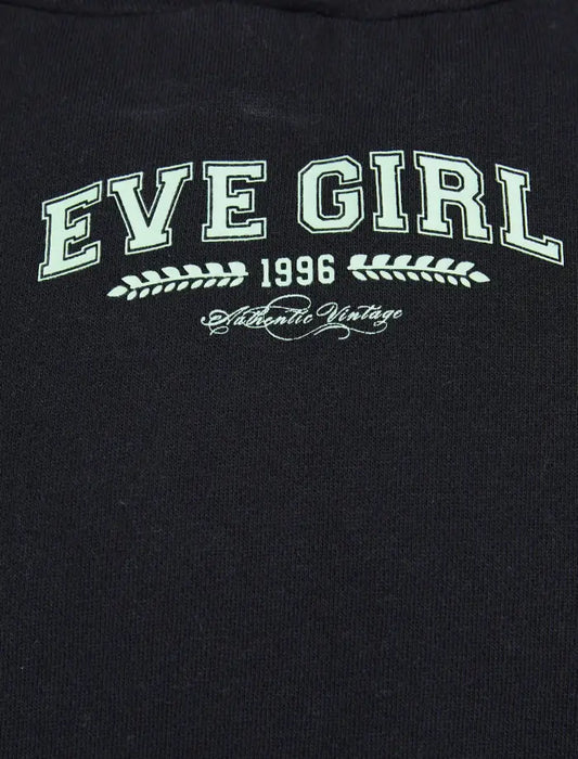 EVE GIRL YOUTH - ACADEMY HOODY BLACK