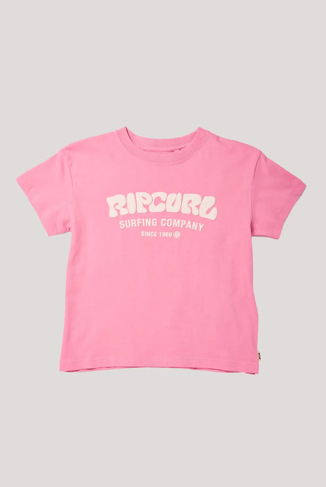 RIP CURL - SURF PUFF RELAXED TEE PINK