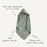 MUSHIE - HOODED BABY TOWEL MOSS