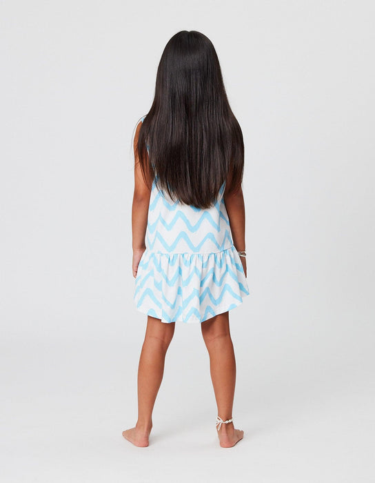 KISSED BY Chevron Sleeveless Frill Dress - The Kids Store