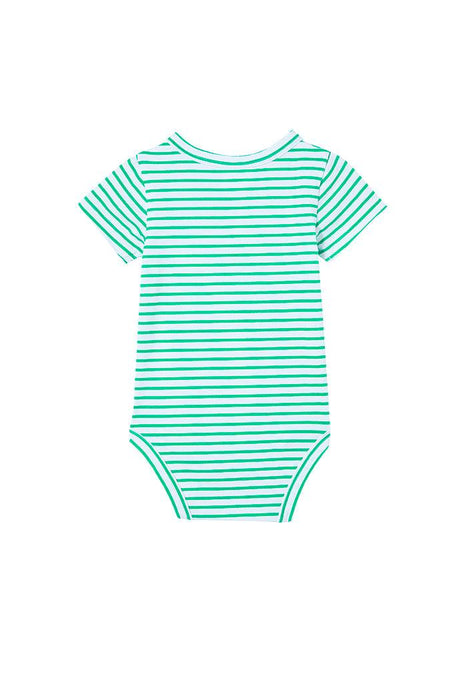 MILKY Bubbysuit - Green Stripe - The Kids Store