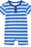 MILKY Henley Romper - Denim Blue Stripe - The Kids Store
