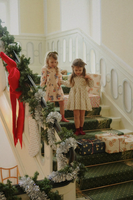 KONGES SLØJD - CIANNA LS BOW DRESS GOTS VERONA BLUES