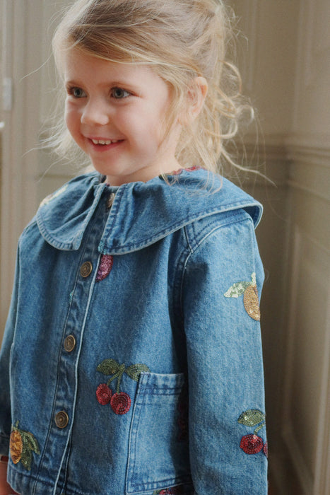 KONGES SLØJD - MAGOT SEQUIN DENIM SHIRT VITAMINS