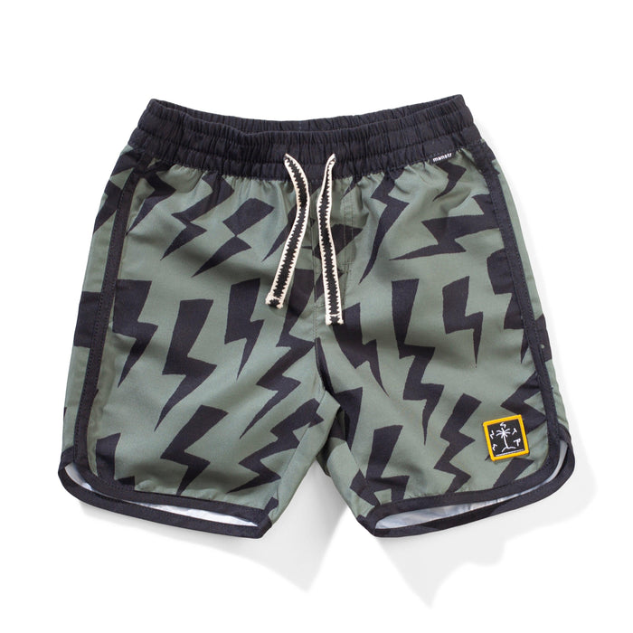 MUNSTER Zapper Board Shorts - Olivine - The Kids Store