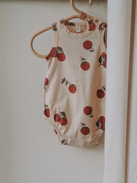 ORGANIC ZOO Sleeveless Bodysuit - Tomato - The Kids Store