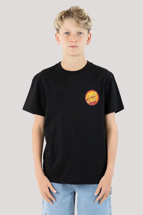 SANTA CRUZ - OS BOLD SHADOW DOT TEE BLACK