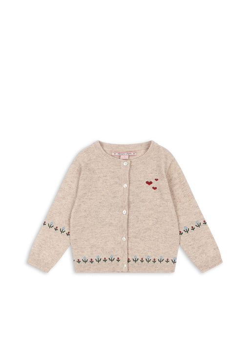 KONGES SLØJD - ELI KNIT CARDIGAN OFF WHITE MELANGE