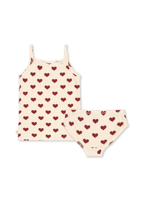 KONGES SLØJD - MINNIE UNDERWEAR SET AMOUR ROUGE