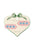 KONGES SLOJD - HEART EMBROIDIDERY HAIR CLIP BUTTERCREAM