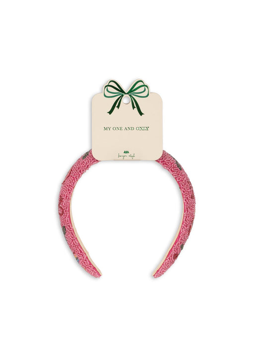 KONGES SLOJD - BEADED HAIRBRACE BUBBLEGUM