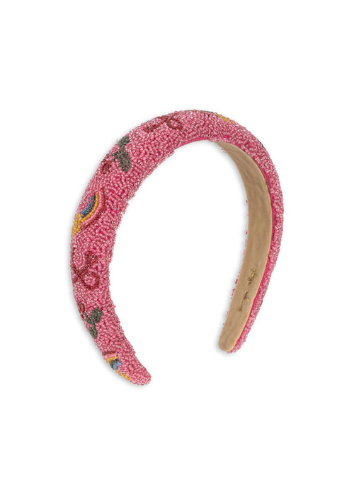 KONGES SLOJD - BEADED HAIRBRACE BUBBLEGUM