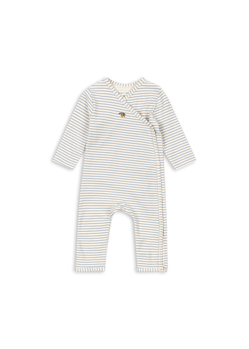 KONGES SLØJD - KIMONO ONESIE STRIPE BLUIE
