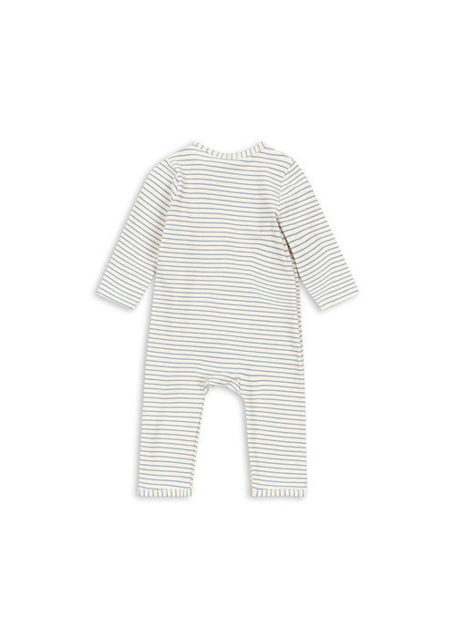 KONGES SLØJD - KIMONO ONESIE STRIPE BLUIE