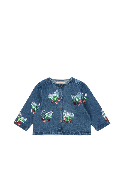 KONGES SLØJD - MAGOT SEQIN DENIM JACKET AMARENA