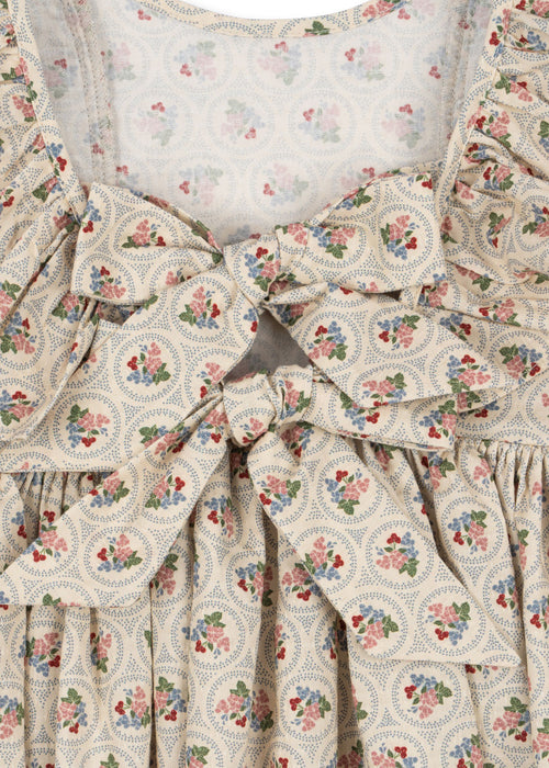 KONGES SLØJD - CIANNA LS BOW DRESS GOTS VERONA BLUES