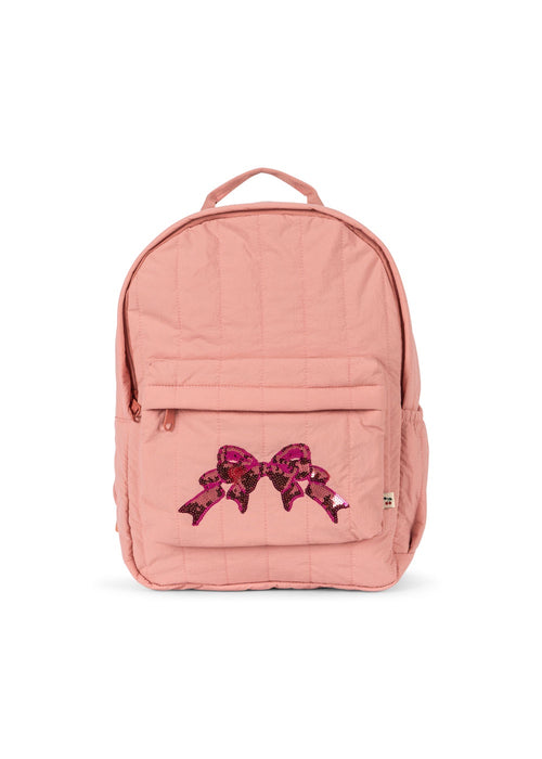KONGES SLØJD - JUNO QUILTED SEQUIN BACKPACK ROSETTE