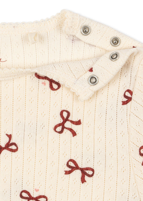 KONGES SLØJD - MINNIE BODYSUIT BOW ROUGE