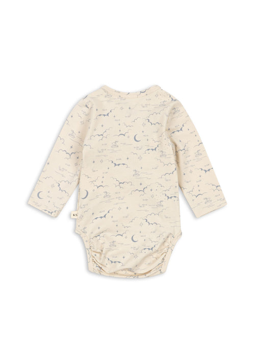 KONGES SLØJD - BASIC LS NEWBORN BODY GOTS CIELO MARINO