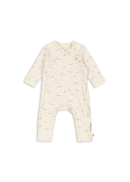 KONGES SLØJD - BASIC NEWBORN ONESIE GOTS CIELO MARINO