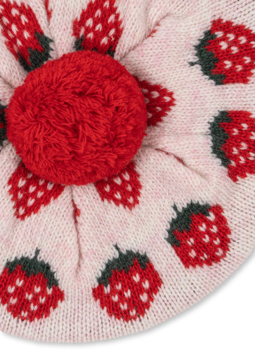 KONGES SLØJD - BELOU KNIT BERET STRAWBERRY