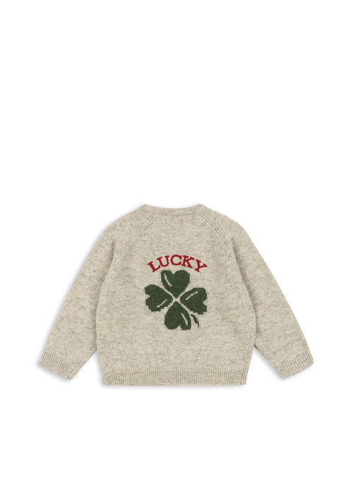 KONGES SLØJD - BILLI KNIT CARDIGAN OFF WHITE MELANGE