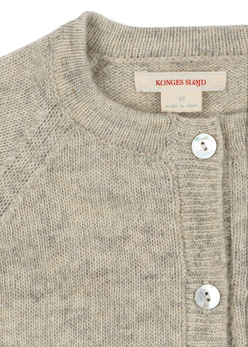 KONGES SLØJD - BILLI KNIT CARDIGAN OFF WHITE MELANGE