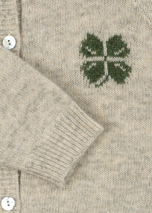 KONGES SLØJD - BILLI KNIT CARDIGAN OFF WHITE MELANGE