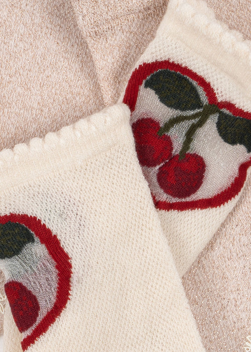 KONGES SLØJD - 2 PACK CHERRY ROSE SOCKS