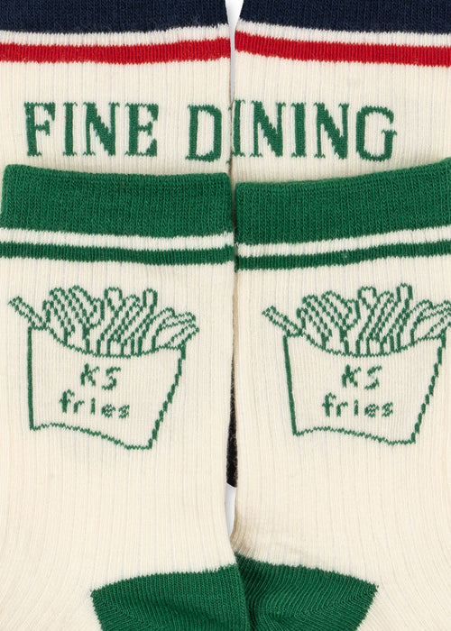 KONGES SLØJD - 2 PACK RIB FRIES SOCKS FINE DINING