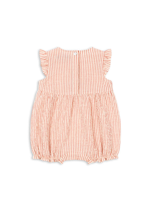 KONGES SLØJD - ELLIE FRILL ROMPER GOTS AMOUR STRIPE